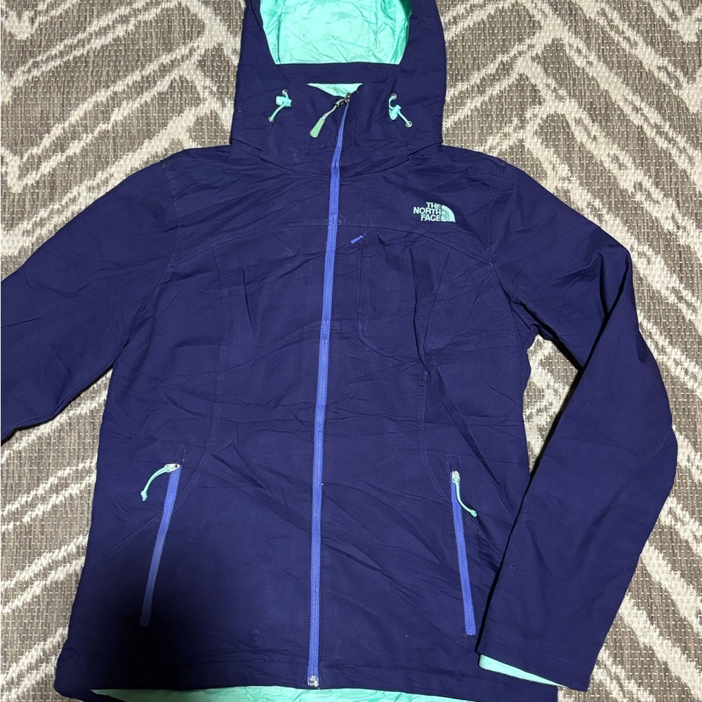 The North Face Women's Navy and Mint Ski Jacket